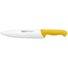 Кухонний ніж кухарський 25 см..2900, Arcos з жовтою пластиковою ручкою (292200)