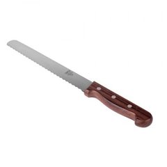 Кухонный нож для мяса зубчатый 25 см. CAPCO с деревянной ручкой (91)