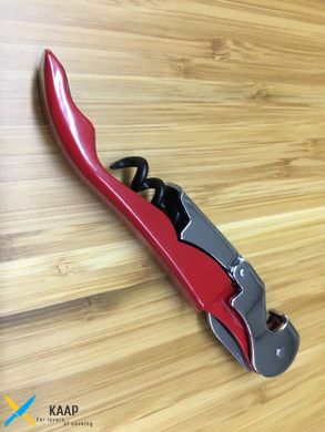 Штопор/нож сомелье двухступенчатый 12 см красный
