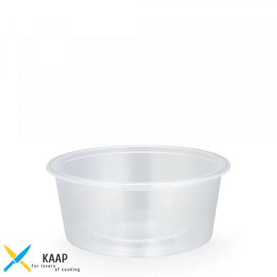 Контейнер круглый для супа одноразовый PP 250 мл Прозрачный Ø=117 мм (крышка 011845)