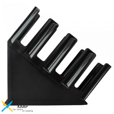 Диспенсер-подставка-органайзер для бумажных стаканов и крышек 4 ячейки пластиковый черный с наклоном