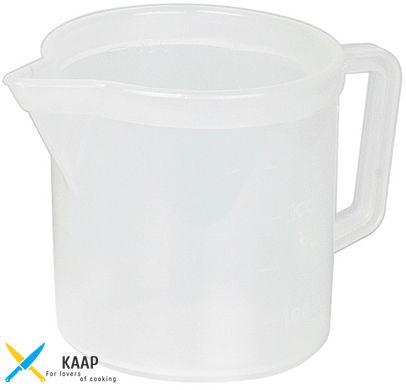 Мерный стакан белый PP 0,5л Mobil plastic