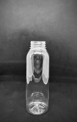 Пляшка одноразова 400 мл із широким горлом «Кругла» кришка 38 мм прозора (без кришки)