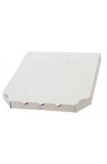 Коробка для піци із гофр картону біла 300х300х30 мм.