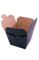 Коробка паперова під ВОК 700 мл., 8,5х8,5х8,2см (всередині крафт) чорна (013895)