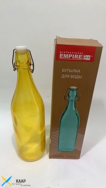 Бутылка стеклянная для напитков с пробкой V 1 л (шт.)