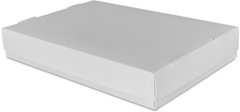 Бокс одноразовый для суши на 6-8 роллов, 30х20х5 см., 100 шт/уп бумажный с крышкой, белый