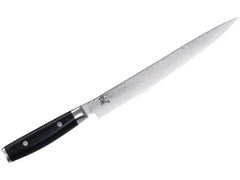 Кухонний ніж для нарізки 25.5 см. RAN, Yaxell з чорною ручкою з Канва-Мікарта Плюс (36009)