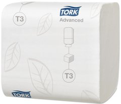 Туалетная бумага листовая 2 слоя 242 листа белая 50611 114271 TORK Premium