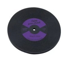 Костер "LP Disk" d 100 мм, цвет черный с фиолетовой вставкой, каучук. D005P