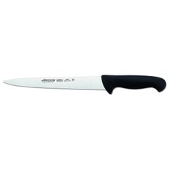 Кухонный нож для нарезки 25 см. 2900, Arcos с черной пластиковой ручкой (295525)