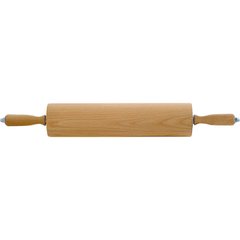 Скалка дерев'яна з ручками, що обертаються L-395 мм, d-100 мм, 524390, Stalgast.