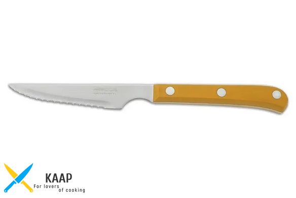 Стейковый нож 115 мм желтый. 374825