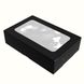 Коробка для суші (суші бокс) та солодощів 200х130х50 мм Maxi чорна з віконцем паперова