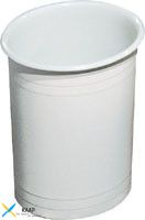 Корзина для мусора пластик белый, 6л. A56501