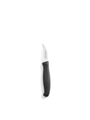 Кухонний ніж для чищення овочів із вигнутим лезом 6 см. Hendi із чорною пластиковою ручкою (841129)