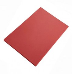 Доска разделочная красная 450х300х140мм Helios 6941 пластиковая