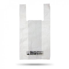 Пакет Біо "Майка" кукурудзяний крохмаль Білий 270х500 мм Еко пакети