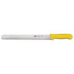 Нож кухонный для хлеба 30 см. Stal, Winco с желтой пластиковой ручкой (04241)