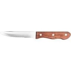 Стіловий ніж для стейку/піци з дерев'яною ручкою 120 мм. Stalgast 298121
