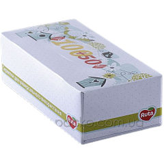 Серветки РУТА 2 шари Прямовульні в картоні Розмір: 20х21см Кількість: 100+50 шт