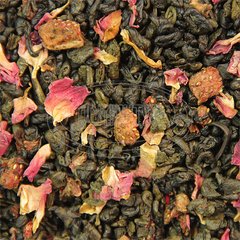 Чай зелений Суниця із вершками (зел.) ароматизований ваговий