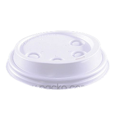 Кришка для паперової склянки D90 з отвором біла 100 шт (для склянок: 41691, 41692, 41693, 41694, 41696)