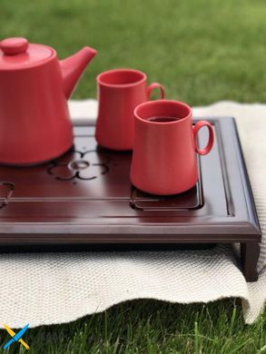Столик-Чабань для чайной церемонии (чайный) бамбук 36х26х6 см прямоугольный "Осака" T0504