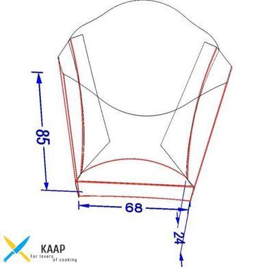 Упаковка для картоплі фрі Mini (90 грам) Крафт 85х24х68 мм 50 шт паперова