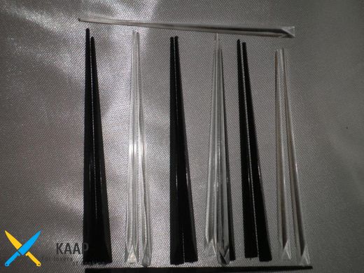 Шпажки для канапе стеклоподобные "Ассорти 750 шт 15 видов по 50 шт) 70-110 мм (7-11 см) разноцветные