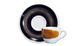 Блюдце Ancap для серий Verona/Torino/Roma Millecolori, ручная роспись, цвет черный (ø12 см)