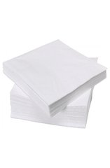 Серветка паперова барна 24х24 см одношарова біла (500 шт/уп)