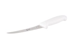 Кухонный нож обвалочный полу гибкий профессиональный 15 см белая нескользящая ручка Europrofessional IVO