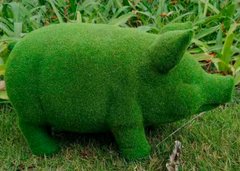Фігурка садова декоративна Engard "Зелена свинка-Green pig" 35х15х18 см (PG-01)