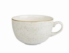 Чашка 220 мл. фарфоровая, бежевая с золотистым Stonecast White Speckle, Churchill