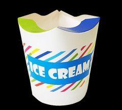 Стакан-упаковка для мороженого 350 мл бумажная Ice Cream FastFood