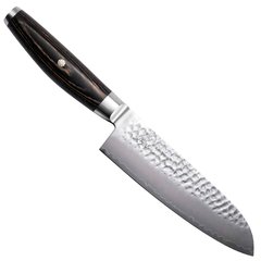 Нож Сантоку 165 мм дамасская сталь, серия KETU Yaxell
