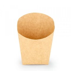 Коробка бумажная для картошки фри (М) малая Крафт 65х115 мм