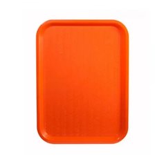 Поднос пластмассовый для фаст-фудов 35х25 см., оранжевый Winco.