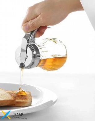 Диспенсер кухонний для меду-сиропу 200 мл., 8x11,5 см. скляний Hendi