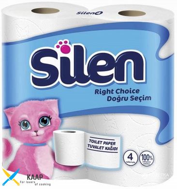 Туалетний папір Silen двошаровий білий 32 штуки. 32761310