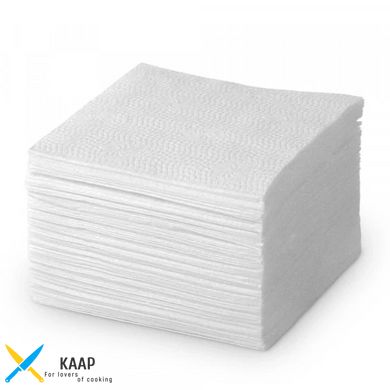 Серветка паперова 1/8 двошарова 33х33 см Біла (200шт/пач.)