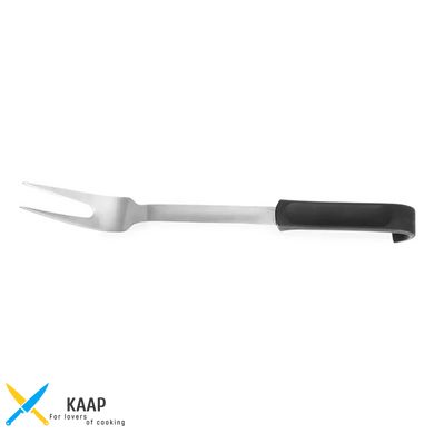 Вилка кухонная/сервировочная 34,5 см с пластиковой черной ручкой Kitchen Line, Hendi