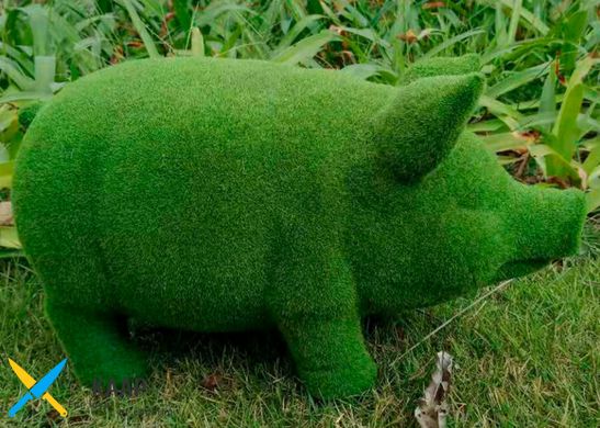 Фігурка садова декоративна Engard "Зелена свинка-Green pig" 35х15х18 см (PG-01)