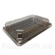 Упаковка для суши 184х129 мм 400 мл 600 шт черная полипропиленовая SL-331 (без крышки, код 52361)