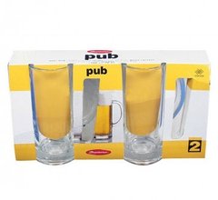 Набір келихів для пива Pub 2шт 300мл Pasabache 55439 скляний