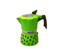 Кавоварка гейзерна GAT COFFEE SHOW зелена на 3 чашки (104603 зелена)