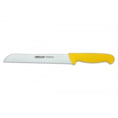 Нож кухонный для хлеба 20 см.2900, Arcos с желтой пластиковой ручкой (291400)