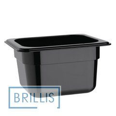 Гастроемность РС 1/9-100 мм из поликарбоната Brillis (108х176х100) черная