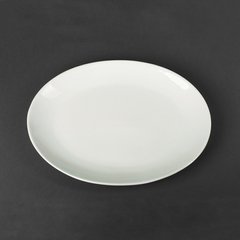 Блюдо велика фарфорова овал 380х300 мм посуд для ресторану HLS (HR1424)